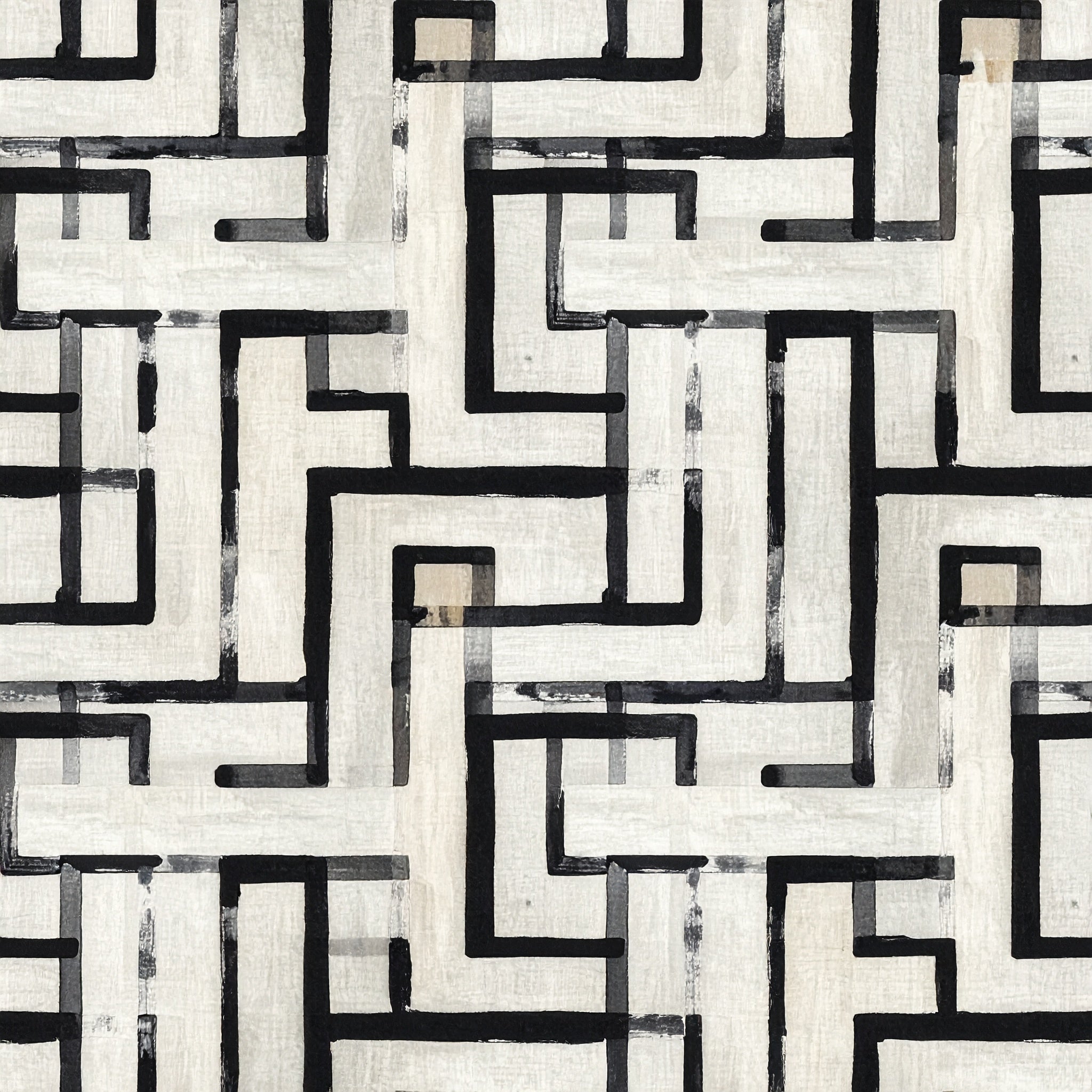 Minimalist Maze Lines Wallpaper