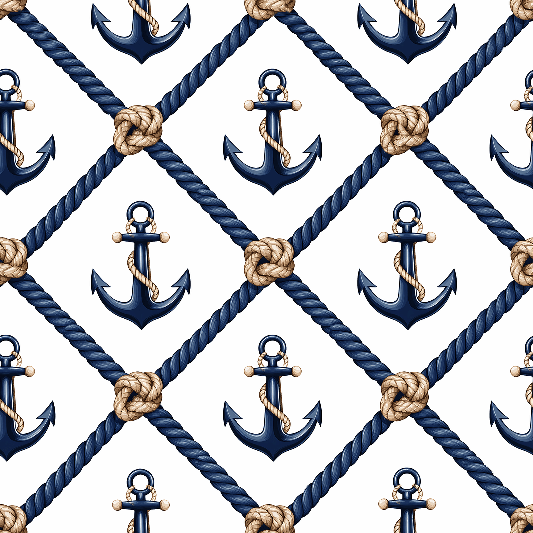 Nantucket Rope Lattice Wallpaper Peel and Stick Wallpaper | Accent Haus