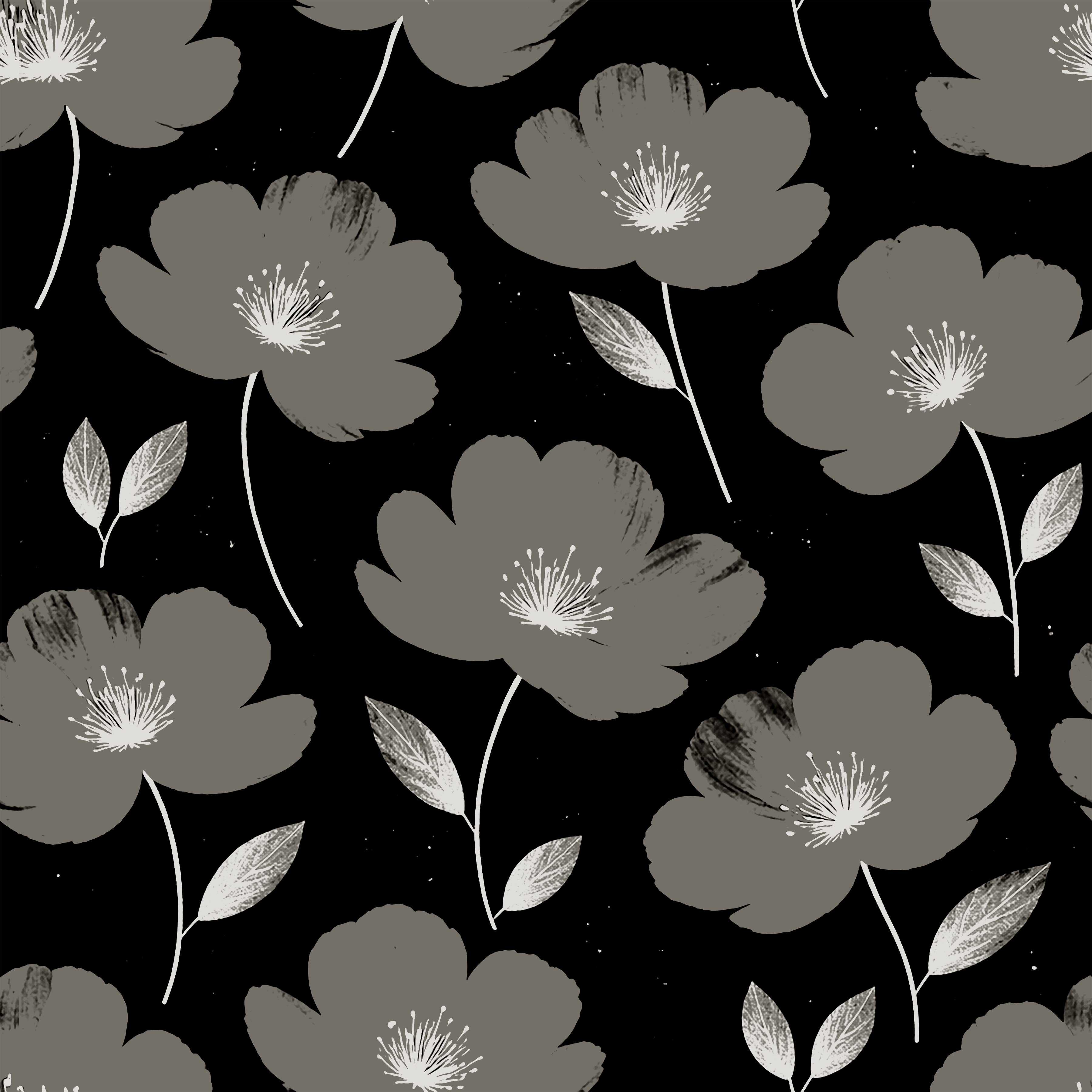 Noir Garden Wallpaper
