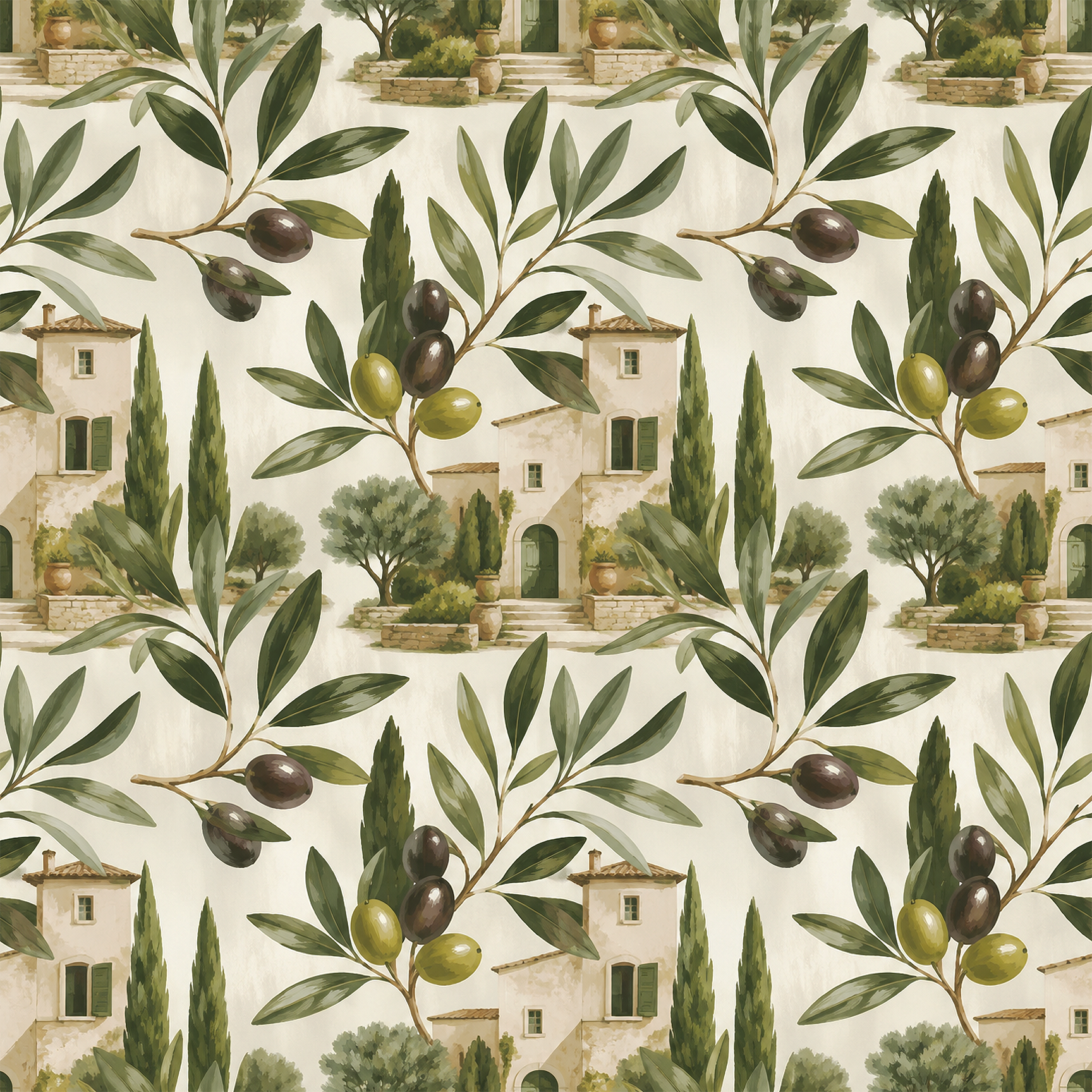 Olive Atelier Wallpaper