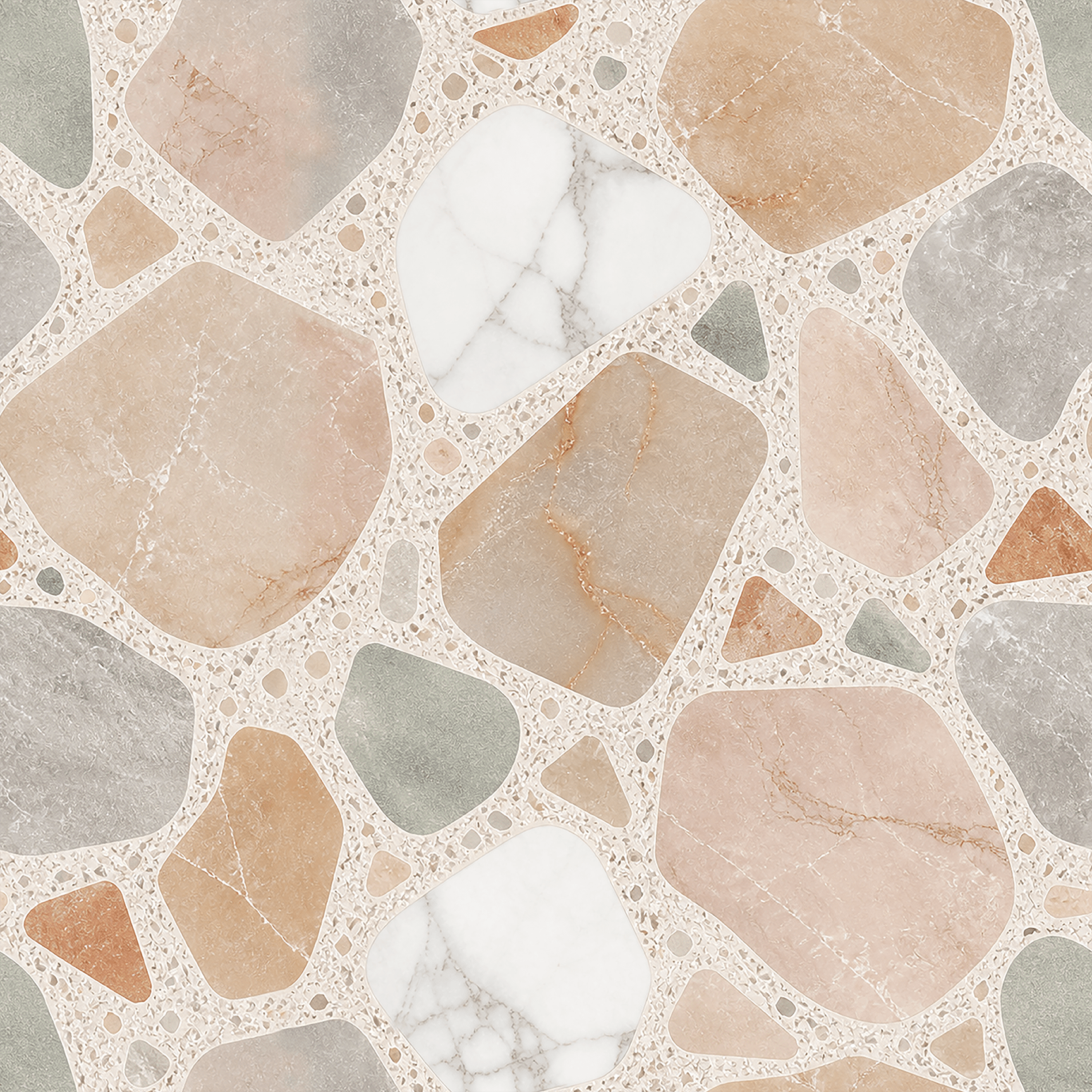 Painted Terrazzo Chips Wallpaper Peel and Stick Wallpaper | Accent Haus