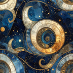 Paisley Constellation Grid Wallpaper