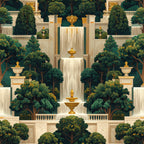 Palace Garden Falls Wallpaper