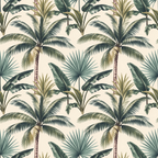 Palm House Neutral Wallpaper