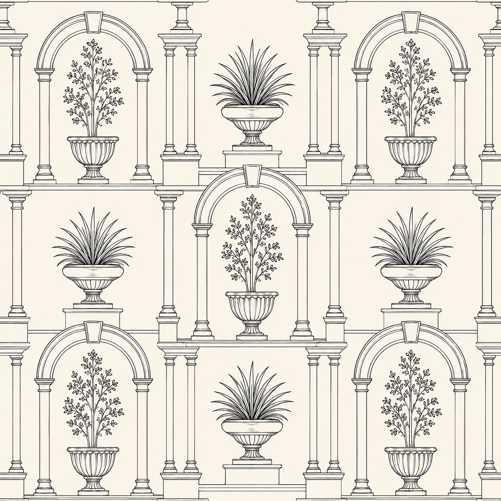 Paris Grid Wallpaper Peel and Stick Wallpaper | Accent Haus