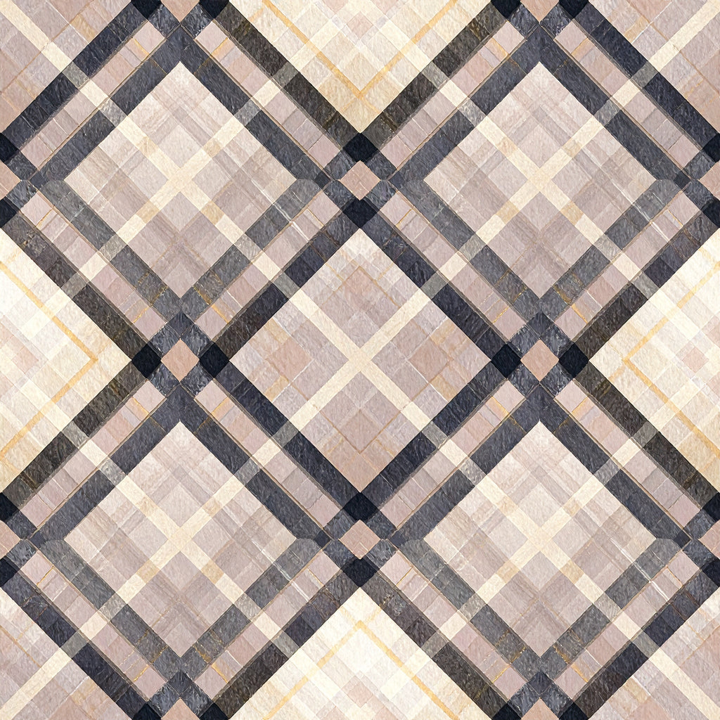 Parisian Boutique Plaid Wallpaper