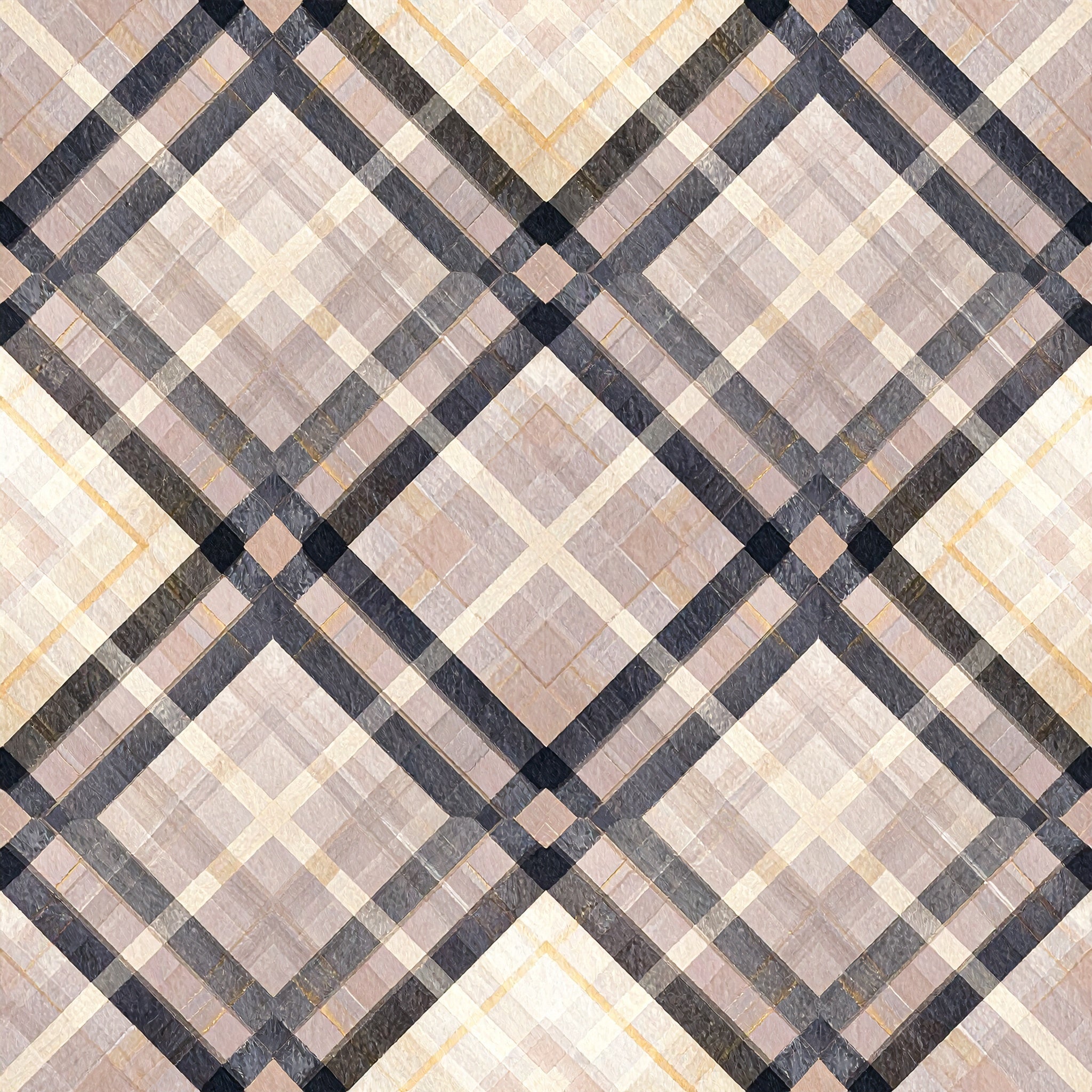 Parisian Boutique Plaid Wallpaper