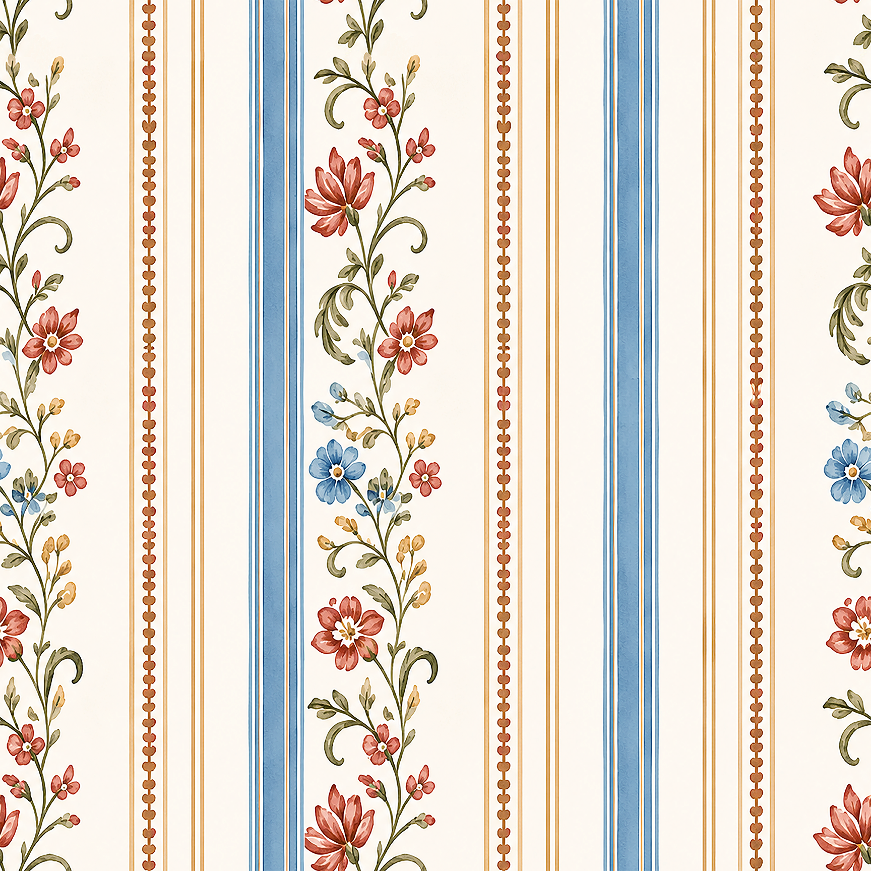 Parisian Stripe Luxe Wallpaper