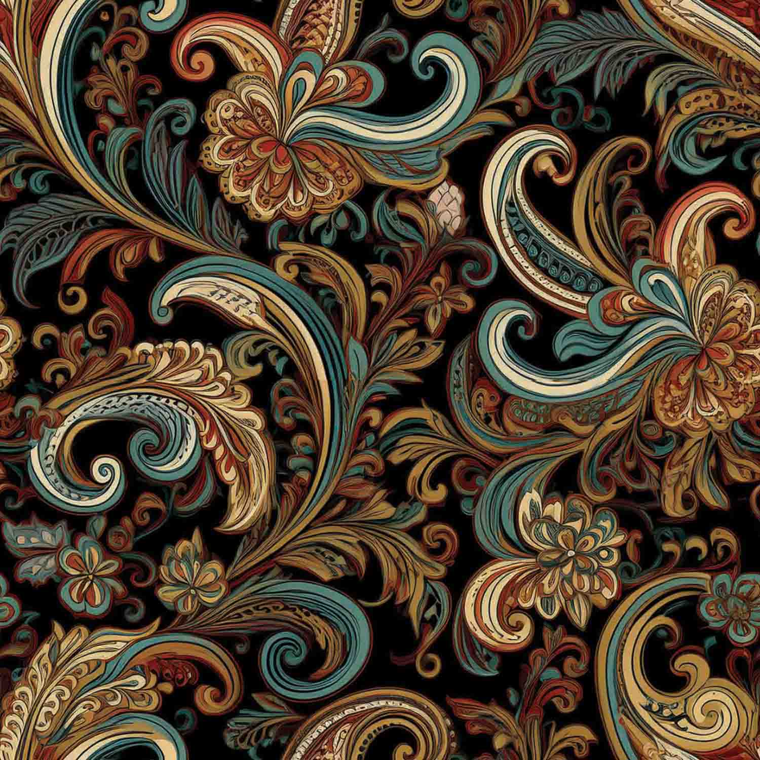 Midnight Baroque Wallpaper