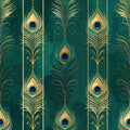 Peacock Plume Symphony Wallpaper