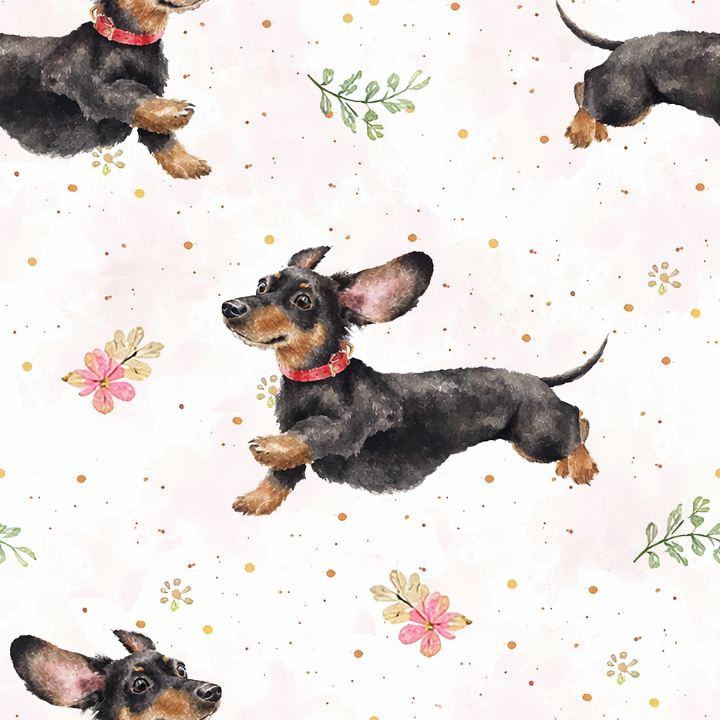Playful Pups Parade Wallpaper