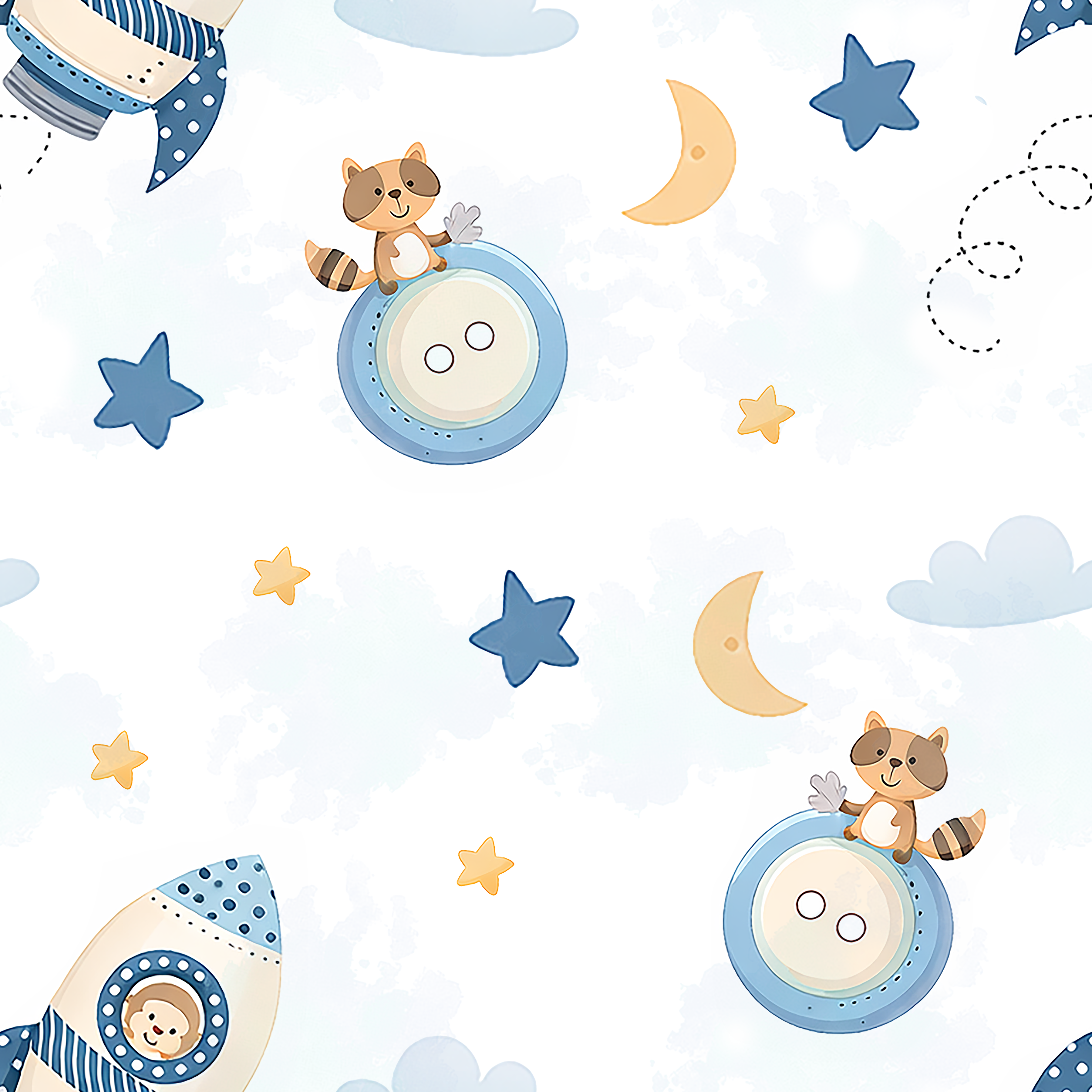 Raccoon Dreamscape  Wallpaper