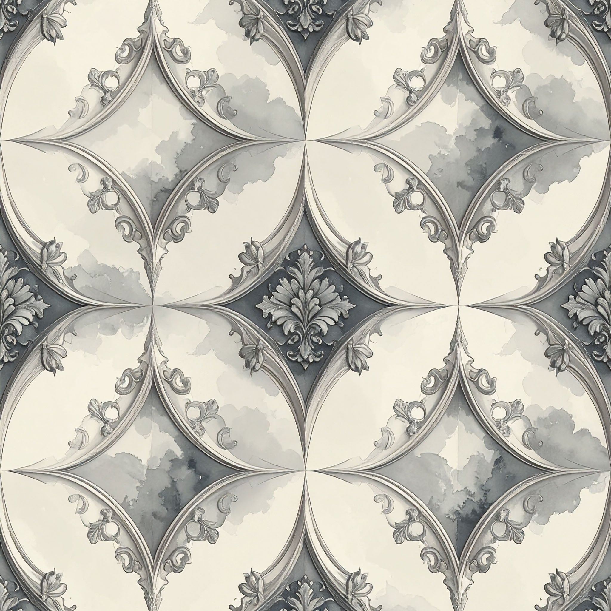 Rhythmic Ogee Wallpaper