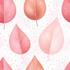 Rosé Leaf Drift Wallpaper