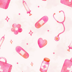 Rosy Remedy Repeat Wallpaper