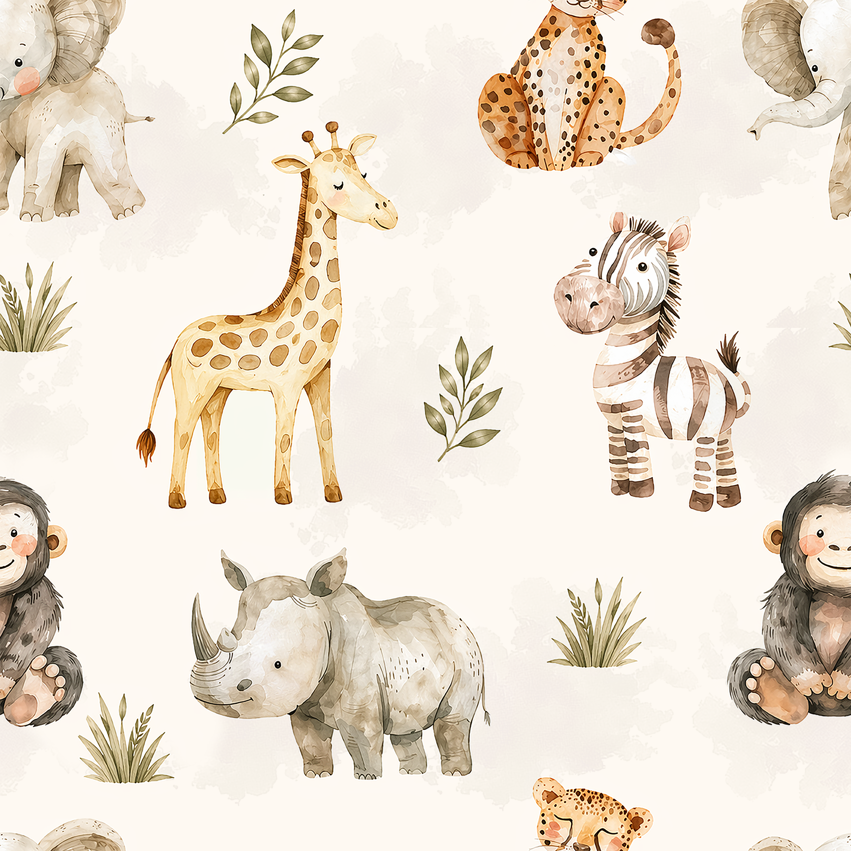Safari Sand Sketch Wallpaper