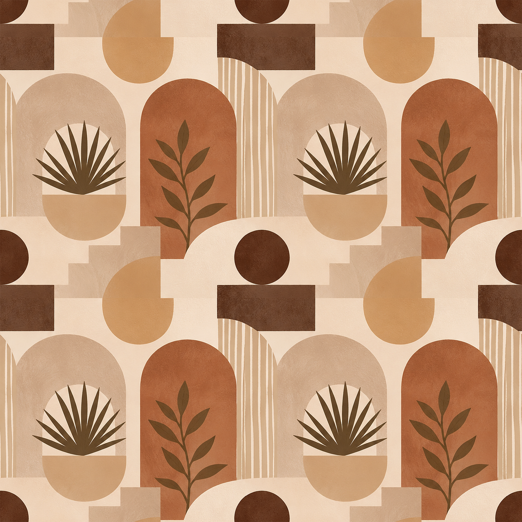 Sand & Olive Wallpaper