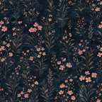 Shadow Bloom Tapestry Wallpaper