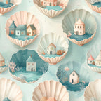 Shell Pocket Villages Wallpaper