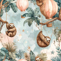 Sloth Balloon Jungle Wallpaper