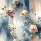 Ethereal Floral & Mist Mural Wallpaper