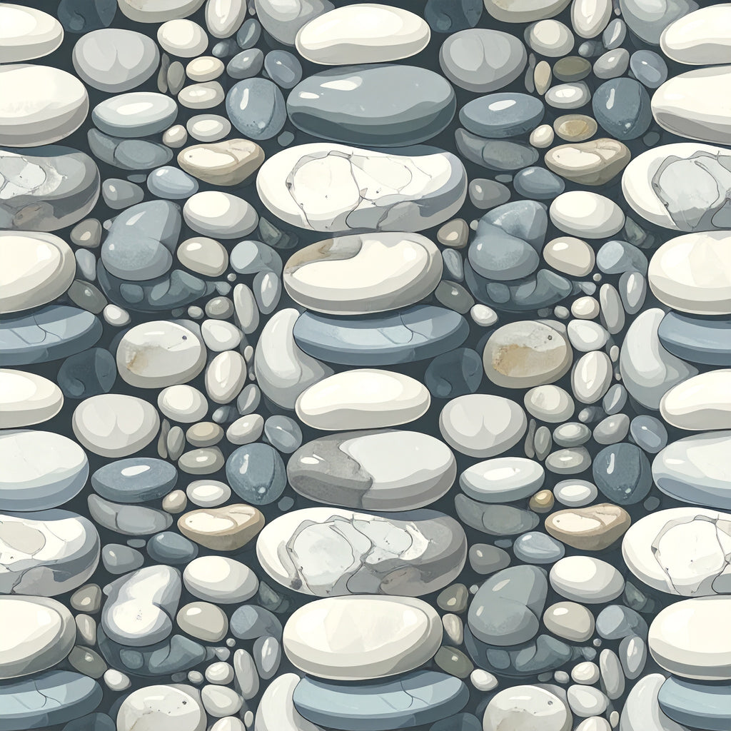 Soft Pebble Cascade Wallpaper
