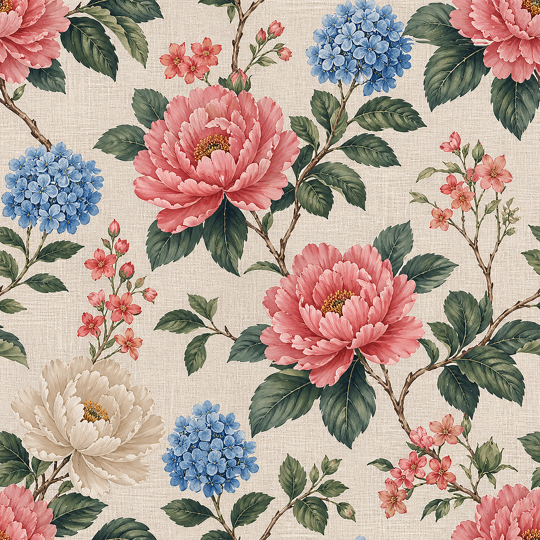 Subtle Linen Texture Wallpaper