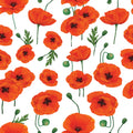 Summer Flowers II White Wallpaper