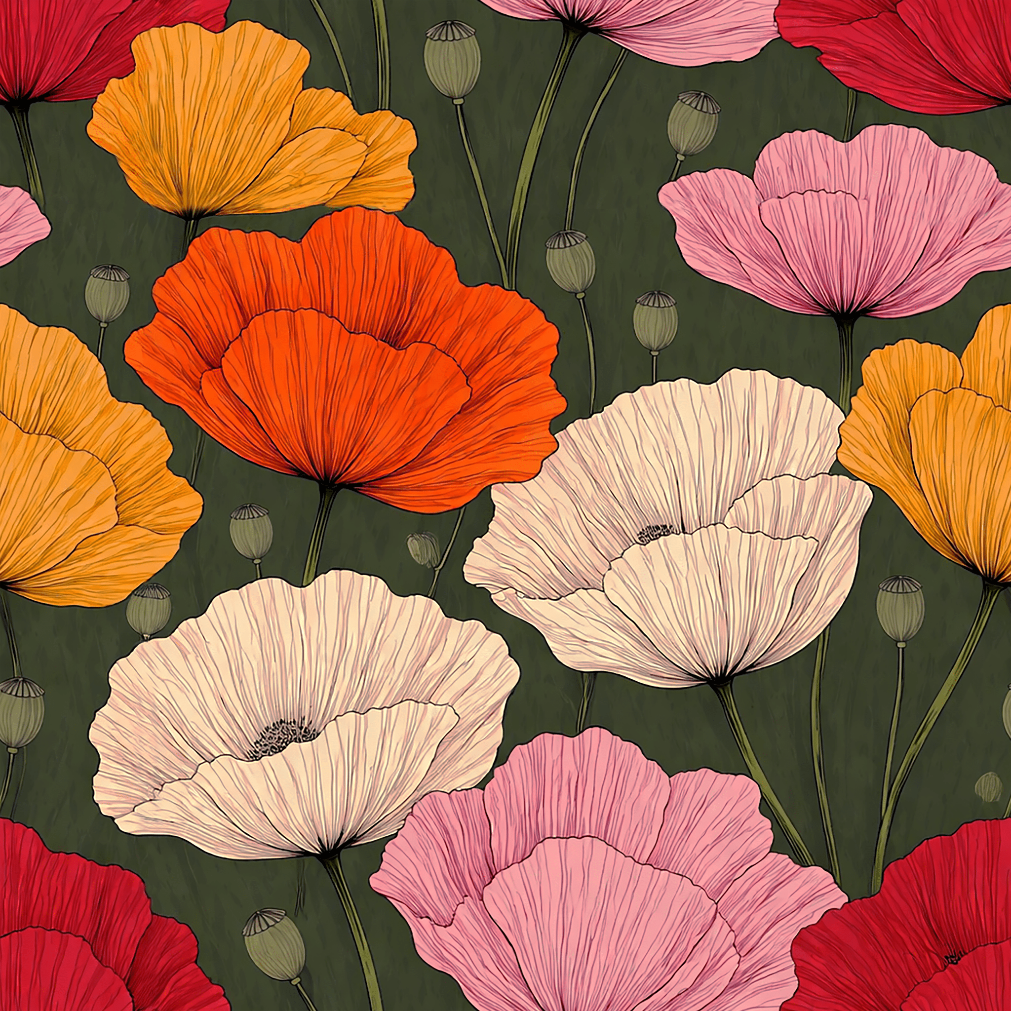 Sunlit Botanical Wallpaper Peel and Stick Wallpaper | Accent Haus