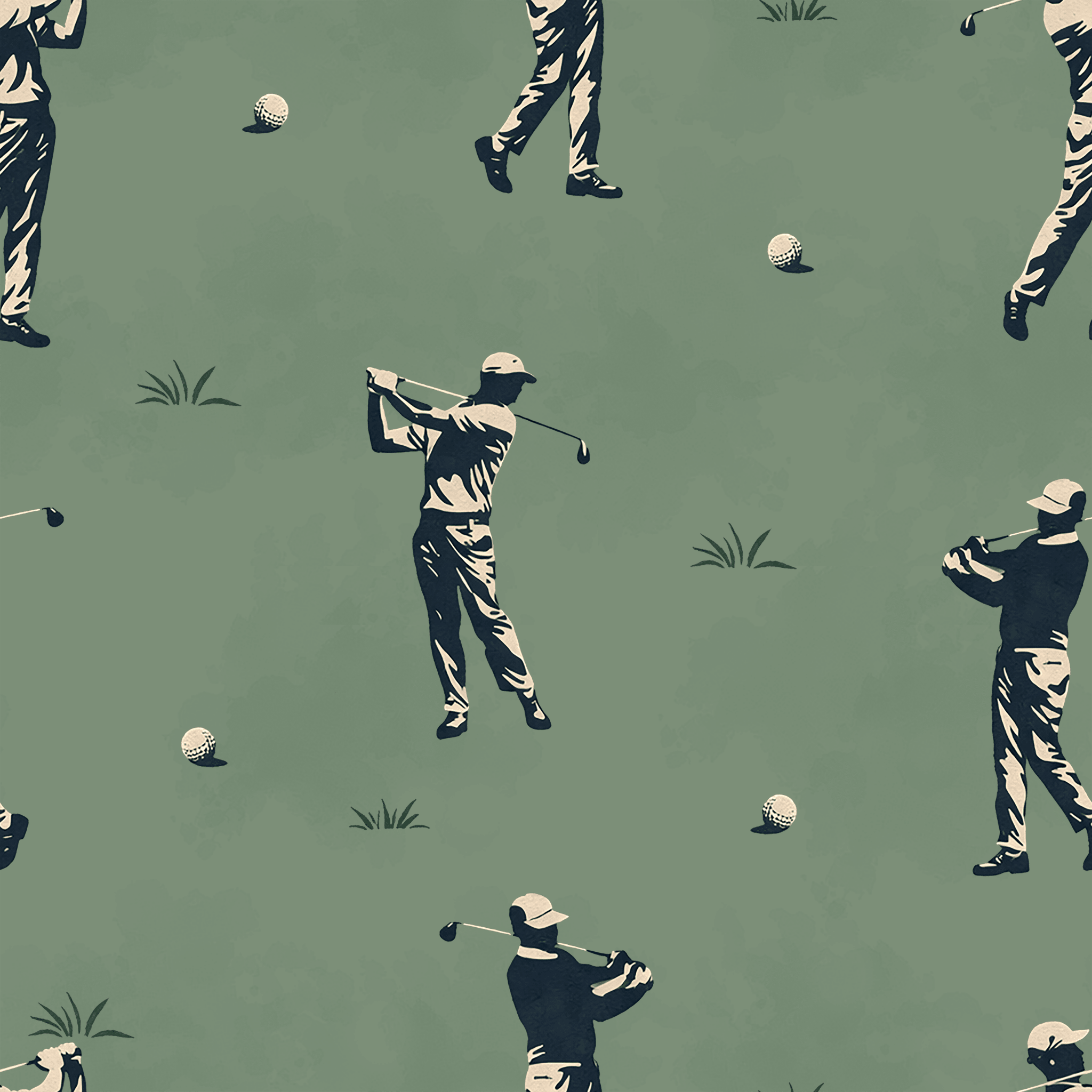 Swing Silhouettes Wallpaper Peel and Stick Wallpaper | Accent Haus