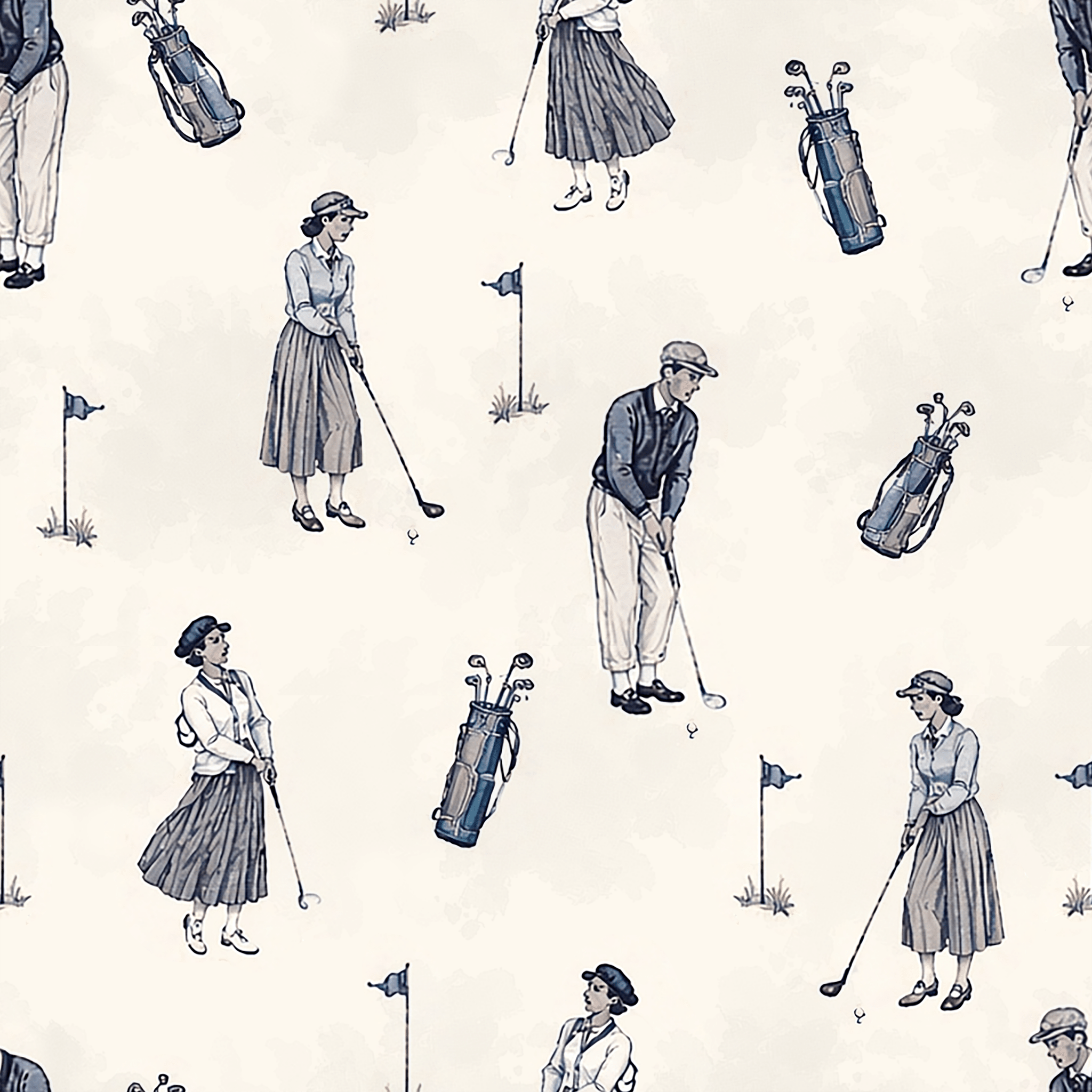 The Golfer’s Etude Wallpaper Peel and Stick Wallpaper | Accent Haus