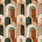 Tonal Arch Pattern Wallpaper