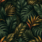 Tropical Night Jungle Wallpaper