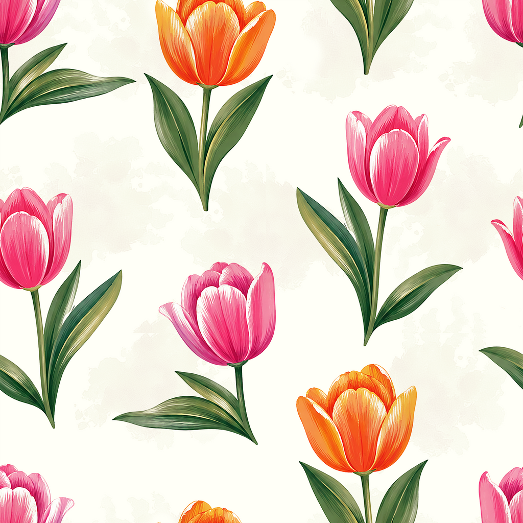 Tulip Lane Bloom Wallpaper
