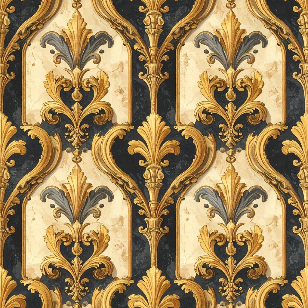 Venetian Velvet Scrolls Wallpaper