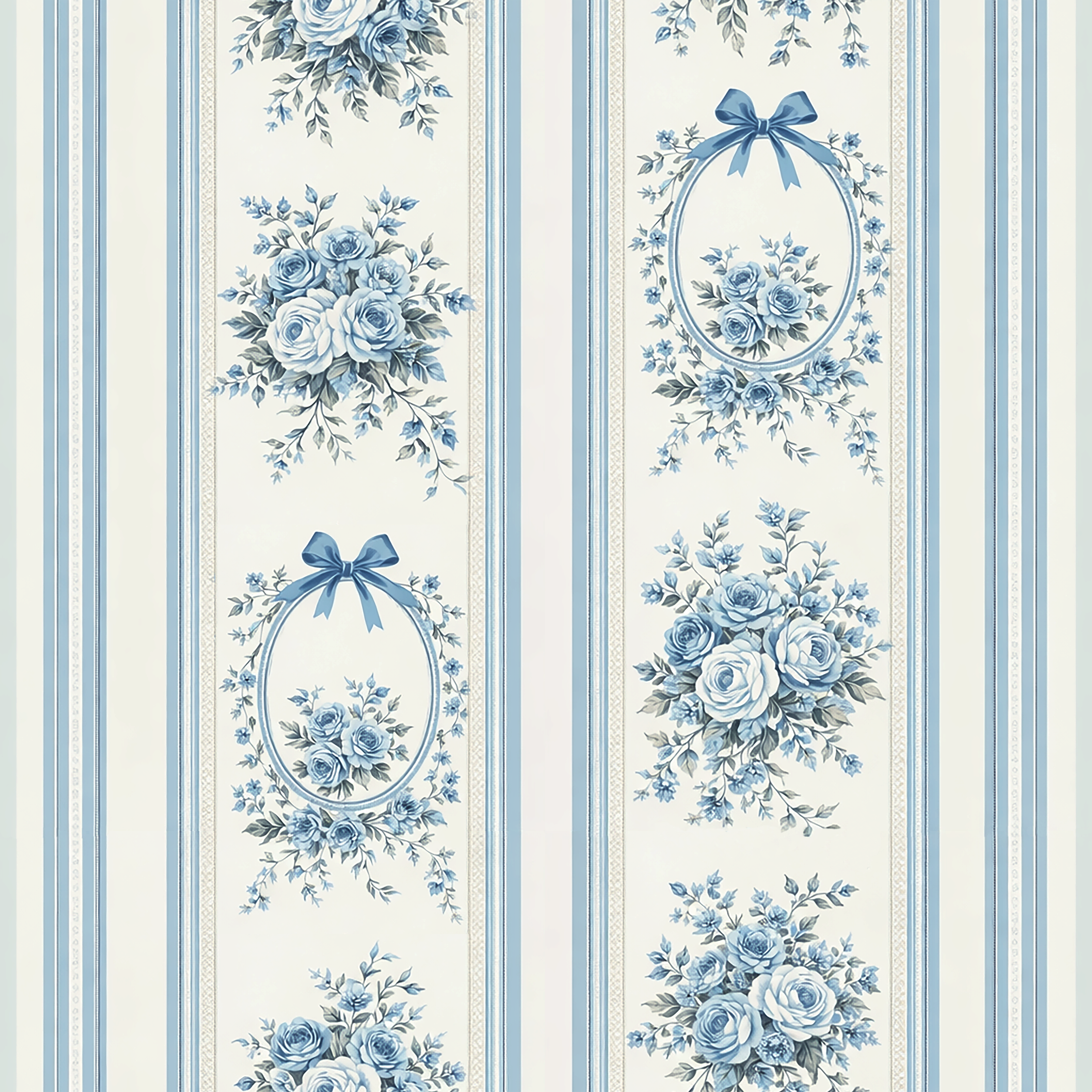 Victorian Sky Bloom Wallpaper