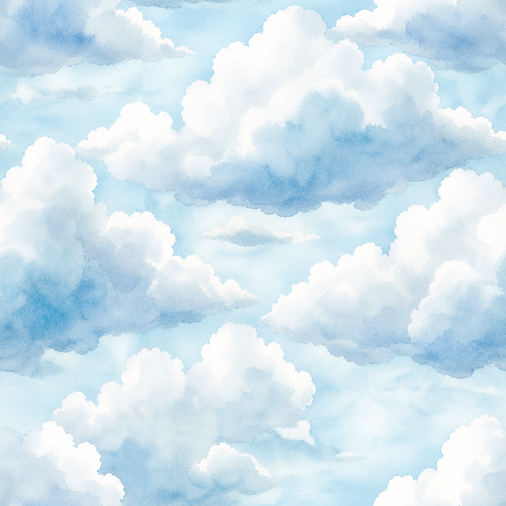 Whimsical Cloud Ceiling Wallpaper
