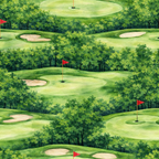 Whispering Pines Golfscape Wallpaper