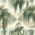 Willow Curtain Waterfall Wallpaper