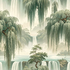 Willow Curtain Waterfall Wallpaper