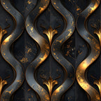 Winding Mercury Ribbon Wallpaper