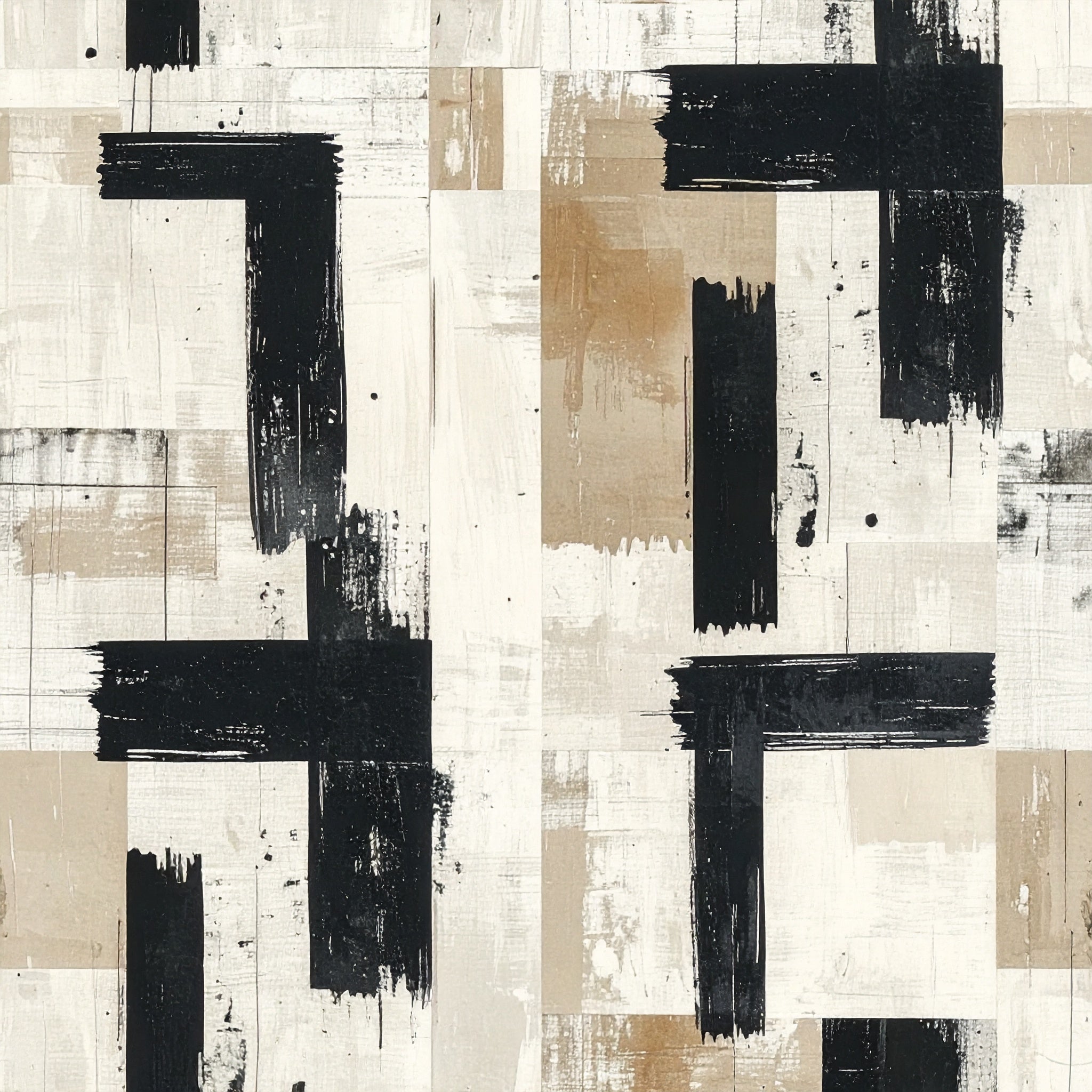 Woven Grid Rhythm Wallpaper