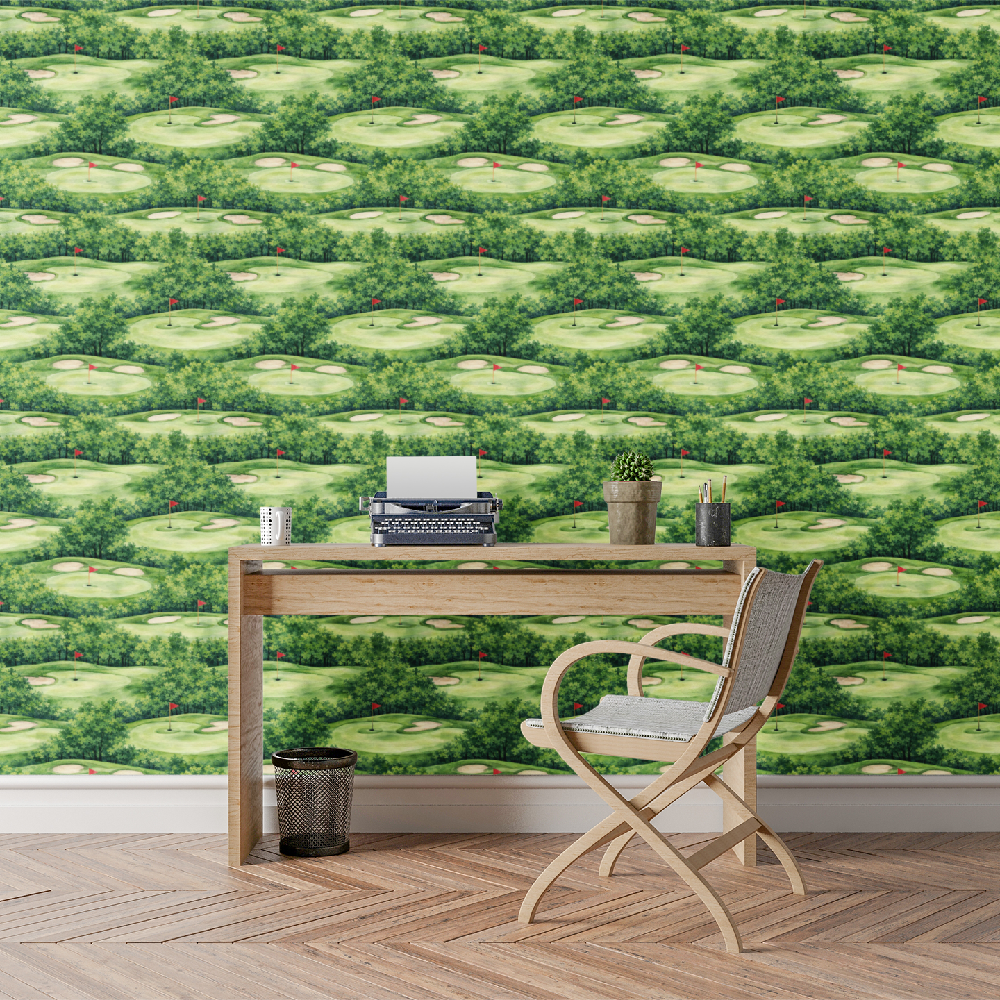 Whispering Pines Golfscape Wallpaper
