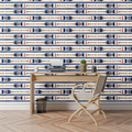 Lakeview Oars Stripe Wallpaper