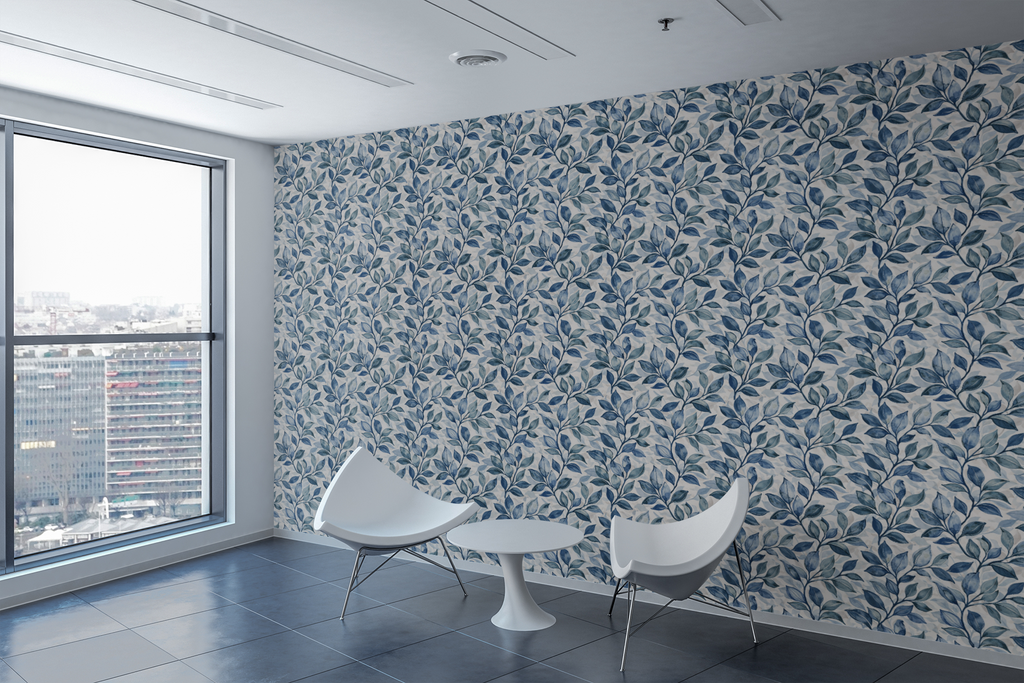 Blue Willow Reverie Wallpaper