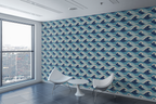 Ocean Wave Line Art Wallpaper