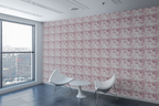 Versailles Toile Blush Wallpaper