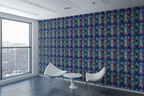 Floating Geometric Butterflies Wallpaper