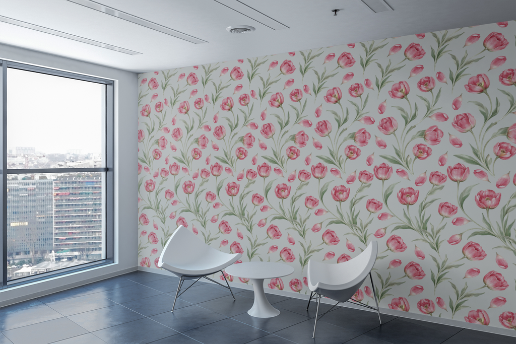 Blush Garden Waltz Wallpaper