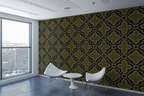 Black Olive Grid Wallpaper
